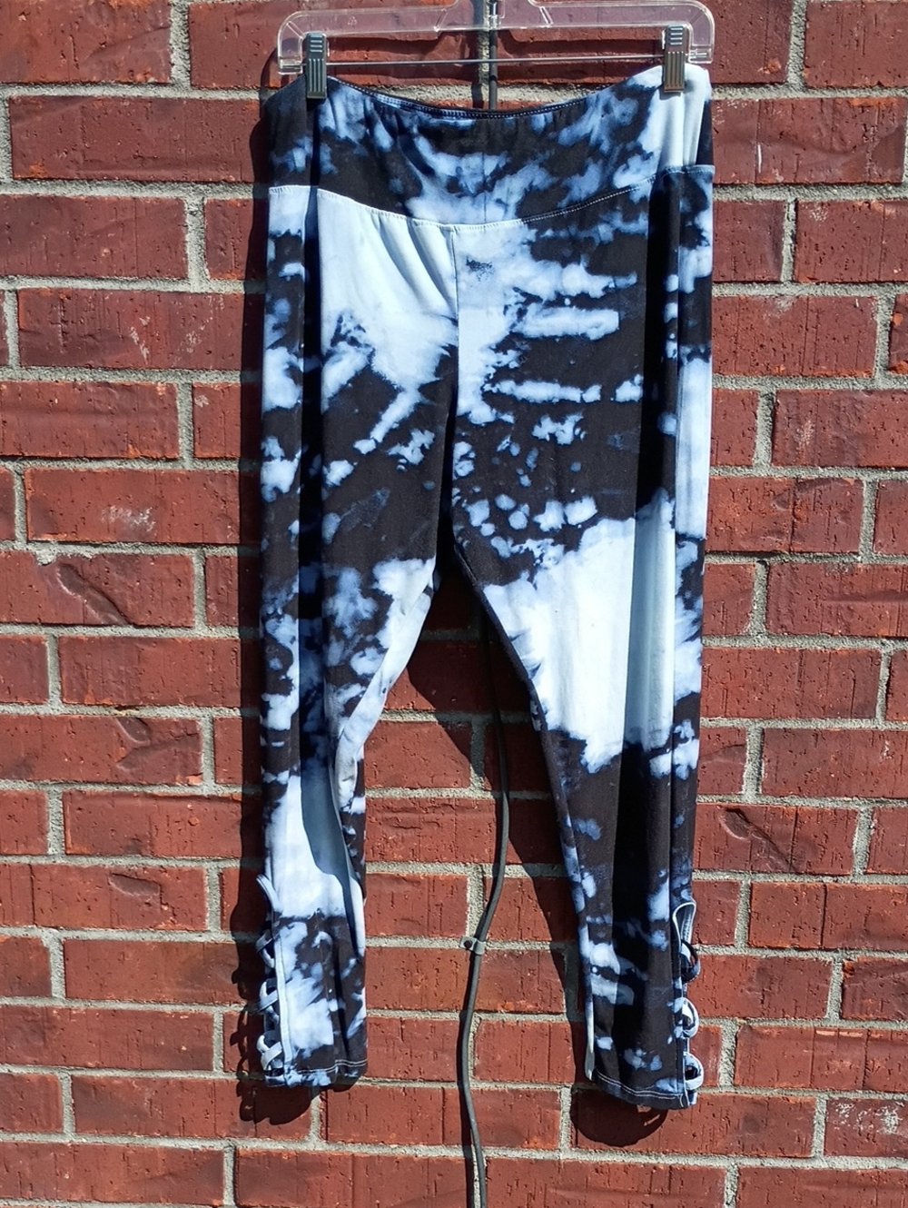 Rue21 Tie-Dye Leggings with Lace-Up Ankles